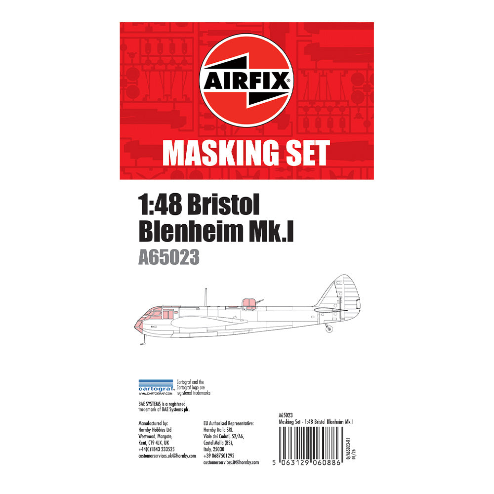 AIRFIX MASKING SET 1/48 BRISTOL BLENHEIM MK.I