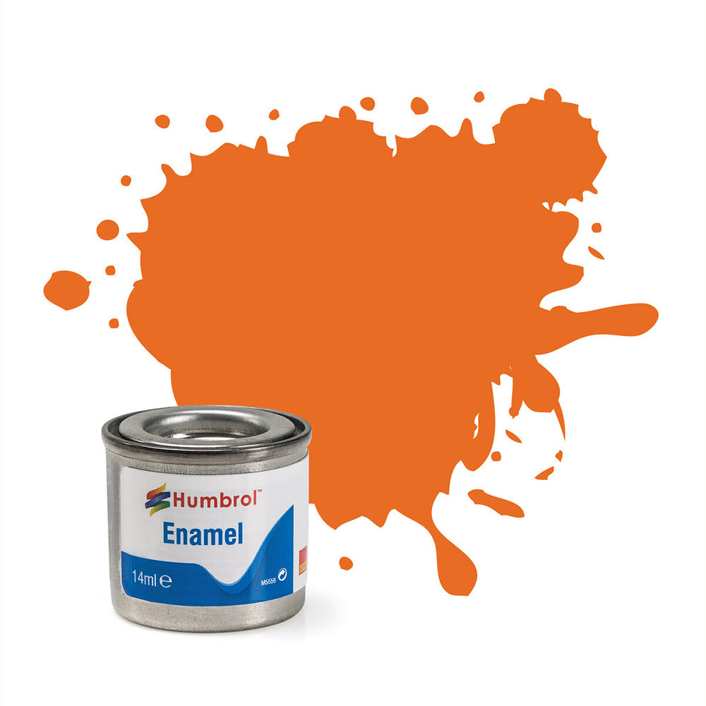 HUMBROL ENAMEL NO 18 ORANGE GLOSS