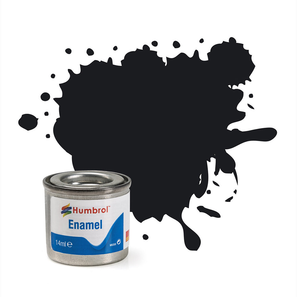 HUMBROL ENAMEL NO 21 BLACK GLOSS