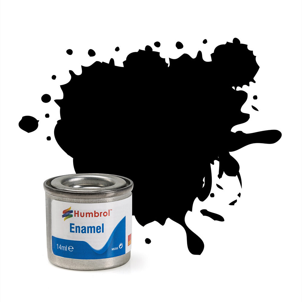 HUMBROL ENAMEL NO 33 BLACK MATT