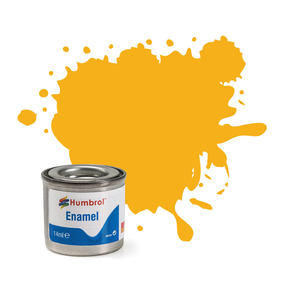 HUMBROL ENAMEL NO 154 INSIGNIA YELLOW MATT