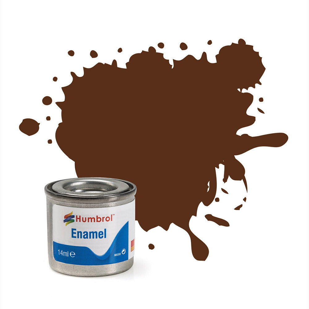 HUMBROL ENAMEL NO 160 GERMAN CAM RED BROWN MATT