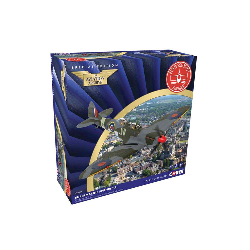 CORGI 1/72 SUPERMARINE SPITFIRE T9 - PV202 AERIAL COLLECTIVE DUXFORD AIRFIELD