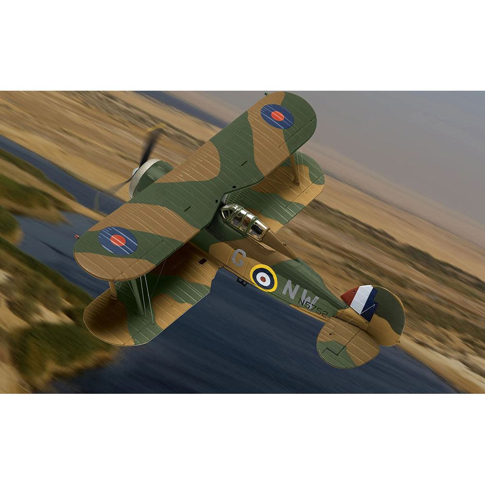 CORGI 1/72 GLOSTER GLADIATOR MKII - N5752/NW/G - FL. OFF. ALAN BOYD