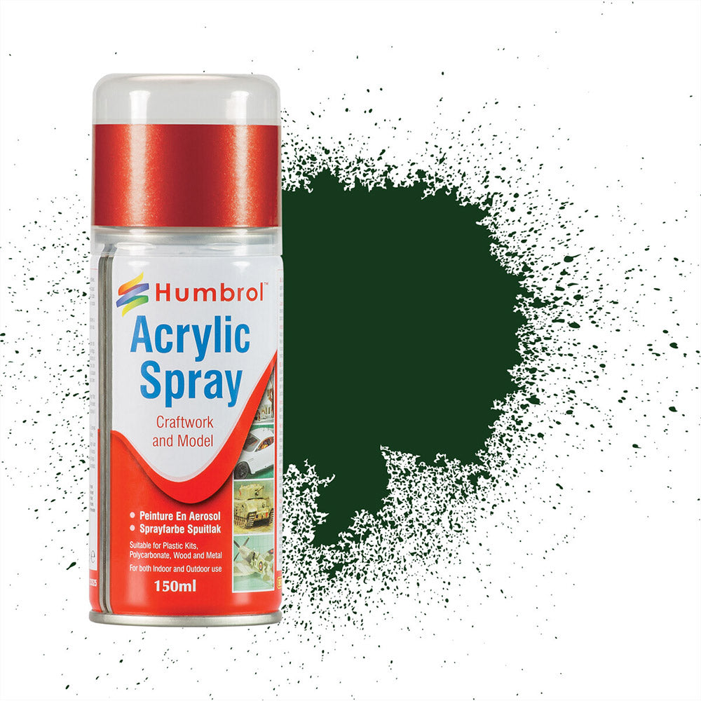 HUMBROL SPRAY ACRYLIC NO 3 BRUNSWICK GREEN