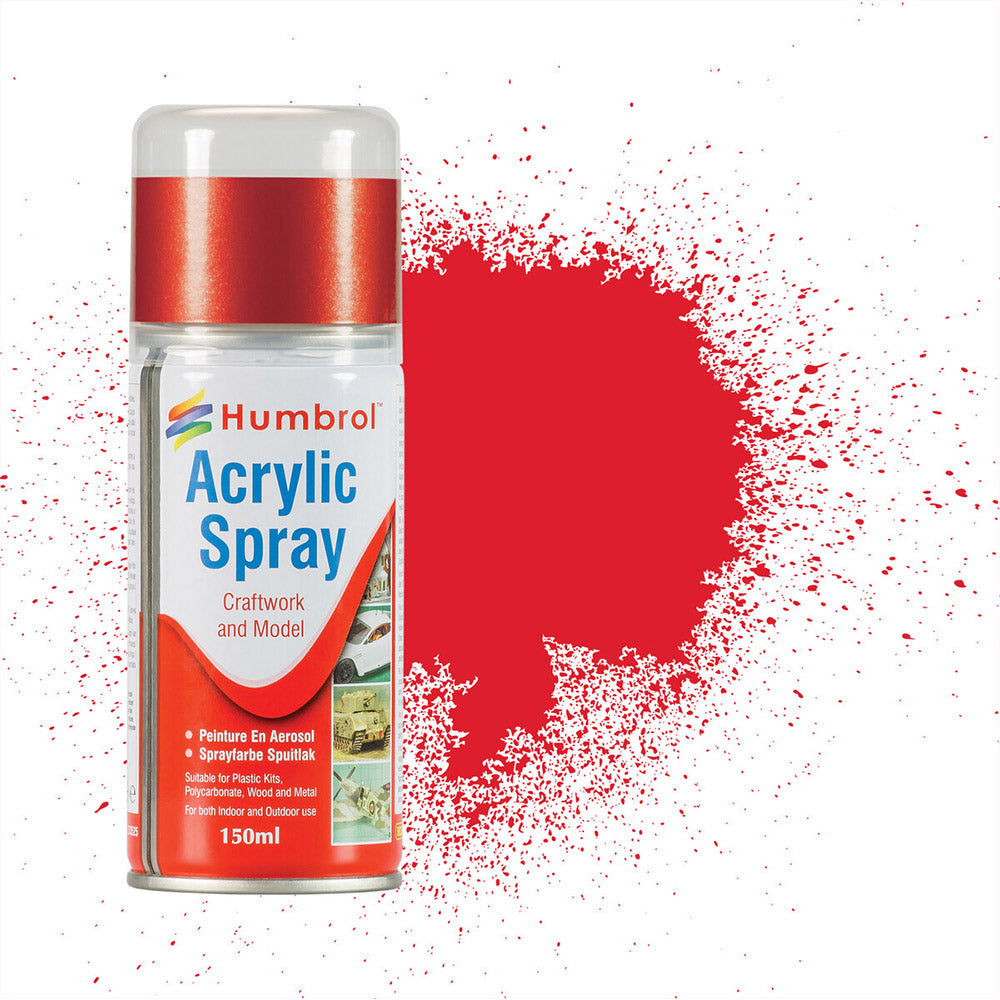 HUMBROL SPRAY ACRYLIC NO 19 RED