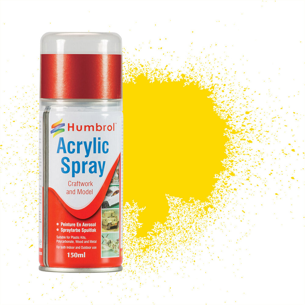 HUMBROL SPRAY ACRYLIC NO 69 YELLOW