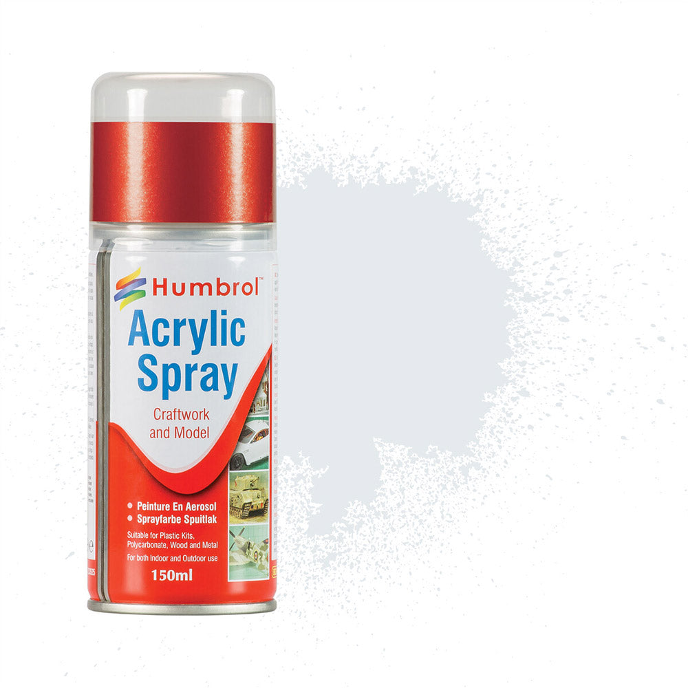 HUMBROL SPRAY ACRYLIC NO 191 CHROME SILVER