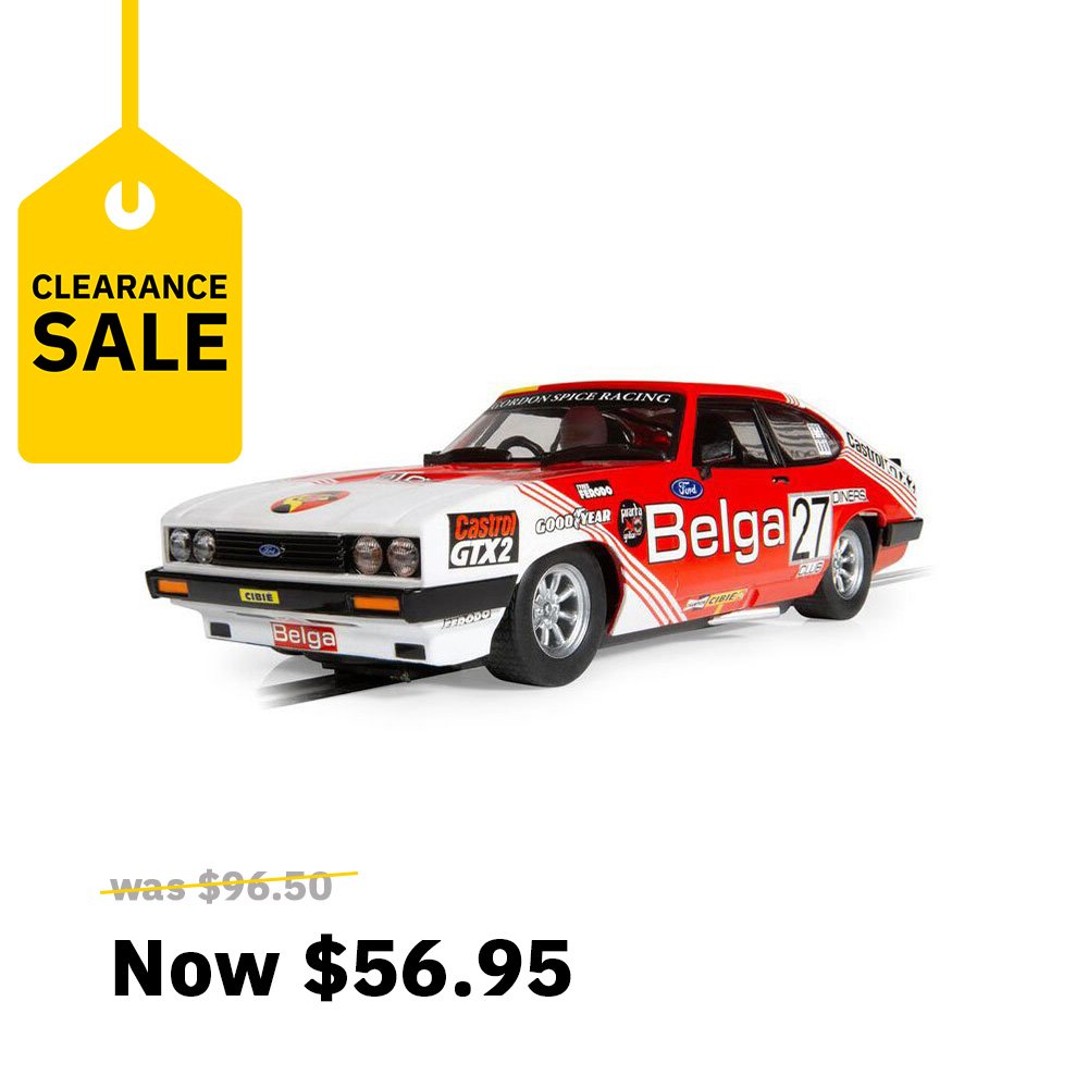 SCALEXTRIC 1/32 FORD CAPRI MKIII - SPA 24HRS 1978 WINNER SLOT CAR