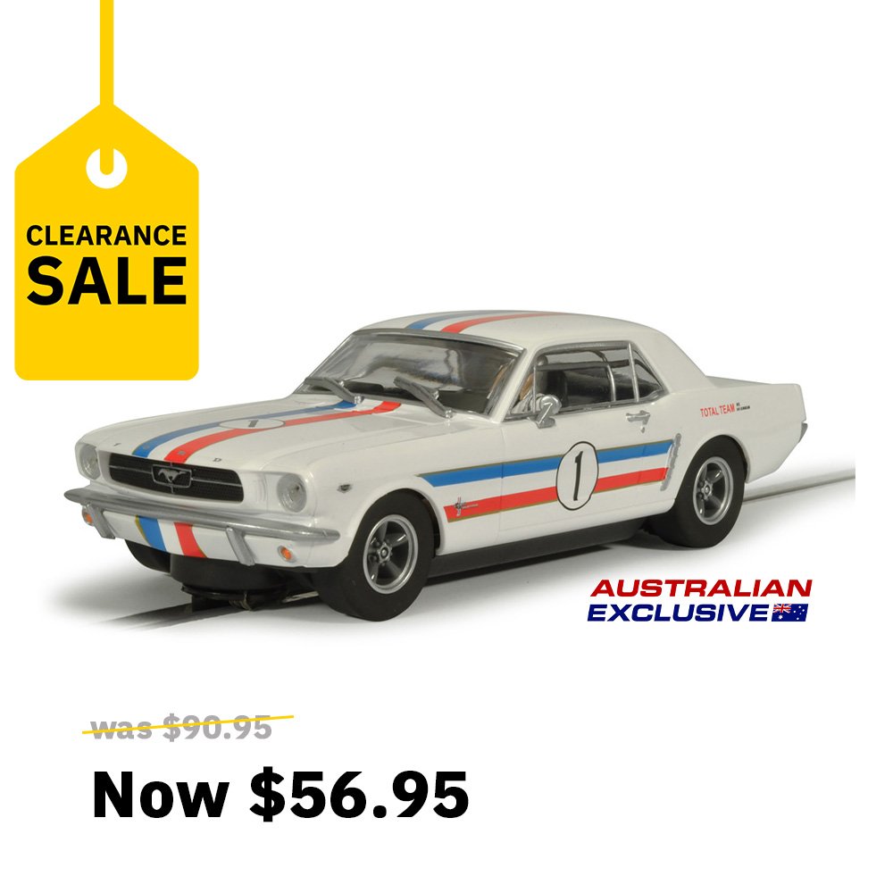 SCALEXTRIC 1/32 FORD MUSTANG 1965 ATCC - IAN GEOGHEGAN SLOT CAR