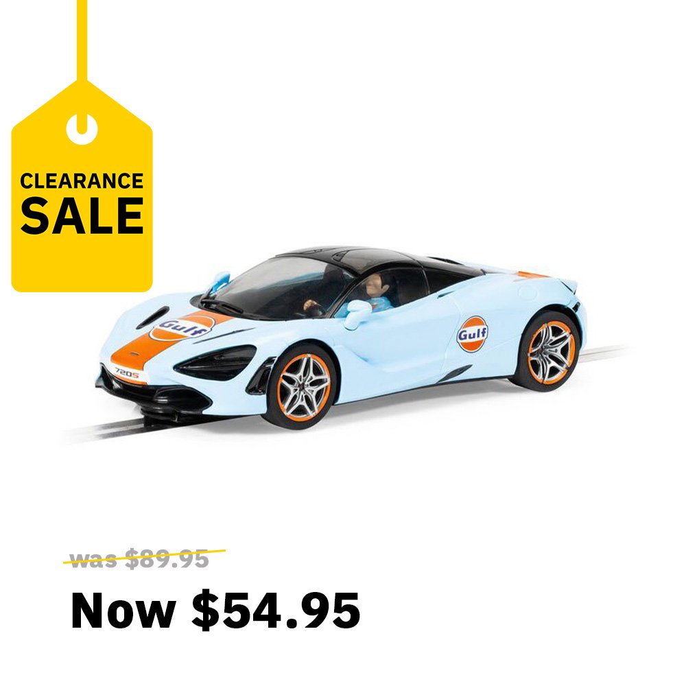 SCALEXTRIC 1/32 MCLAREN 720S - GULF EDITION SLOT CAR