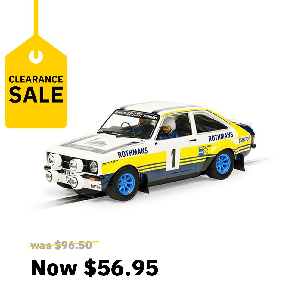 SCALEXTRIC 1/32 FORD ESCORT MKII - 1979 ACROPOLIS RALLY SLOT CAR