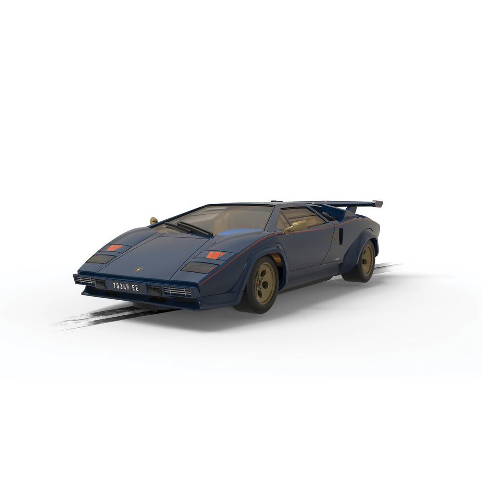 SCALEXTRIC 1/32 LAMBORGHINI COUNTACH - WALTER WOLF BLUE AND GOLD SLOT CAR