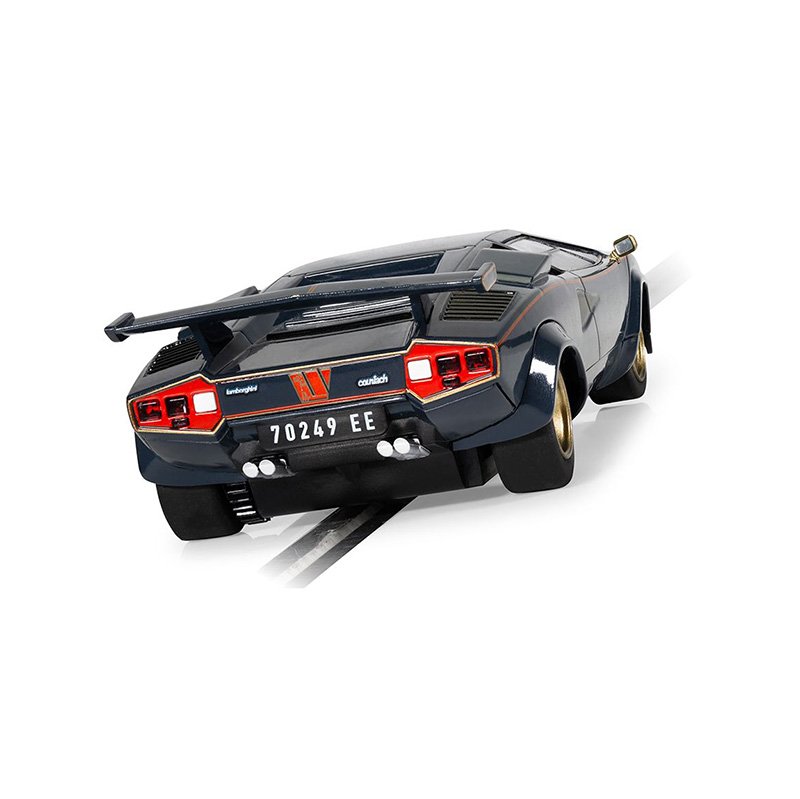 SCALEXTRIC 1/32 LAMBORGHINI COUNTACH - WALTER WOLF BLUE AND GOLD SLOT CAR