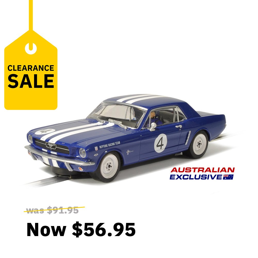 SCALEXTRIC 1/32 FORD MUSTANG 1965 ATCC - NEPTUNE RACING SLOT CAR