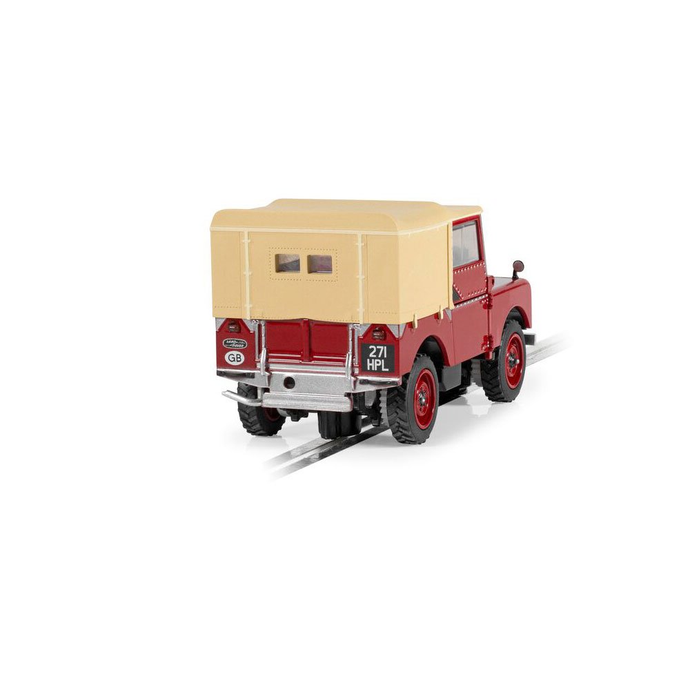 SCALEXTRIC 1/32 LAND ROVER SERIES 1 - POPPY RED SLOT CAR