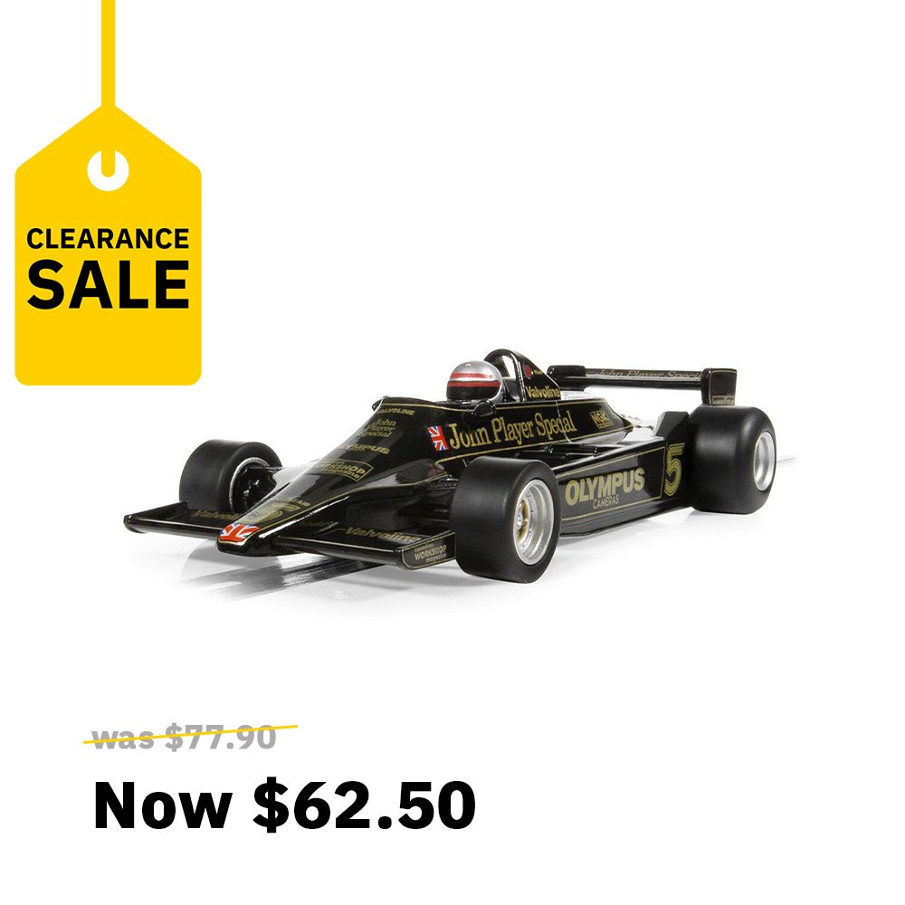 SCALEXTRIC 1/32 LOTUS 79 - 1978 WORLD CHAMPION EDITION MARIO ANDRETTI SLOT CAR