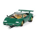 SCALEXTRIC 1/32 LAMBORGHINI COUNTACH - GREEN SLOT CAR
