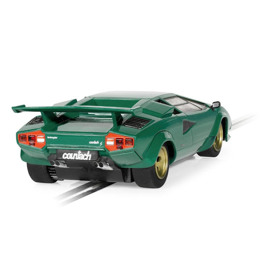 SCALEXTRIC 1/32 LAMBORGHINI COUNTACH - GREEN SLOT CAR