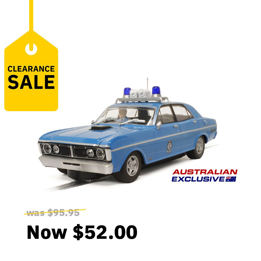 SCALEXTRIC 1/32 FORD XY POLICE CAR - AUS EXCLUSIVE SLOT CAR