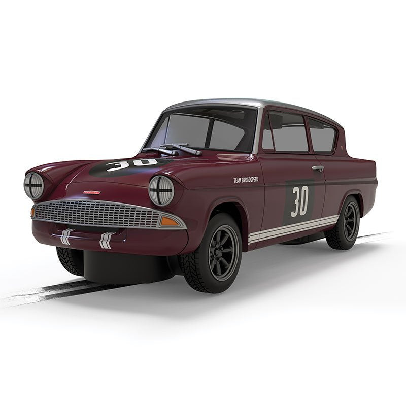 SCALEXTRIC 1/32 FORD ANGLIA 105E - BROADSPEED SLOT CAR