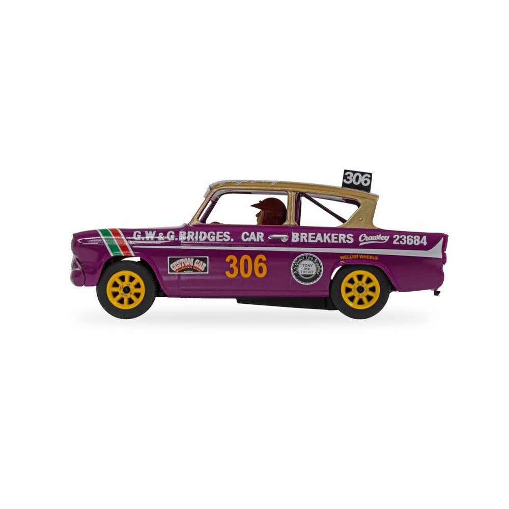 SCALEXTRIC 1/32 FORD ANGLIA 105E - GEORGE POLLEY 306 SLOT CAR