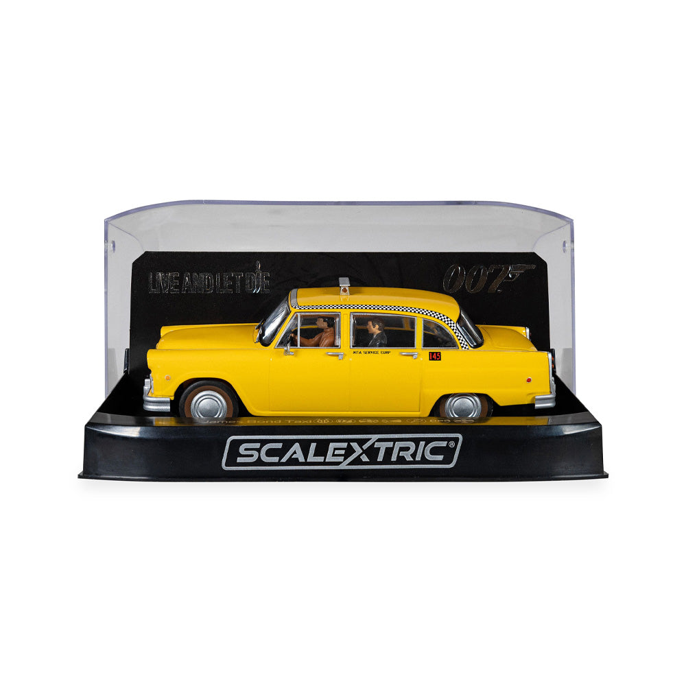 SCALEXTRIC 1/32 JAMES BOND CHECKER TAXI CAB - LIVE AND LET DIE SLOT CAR