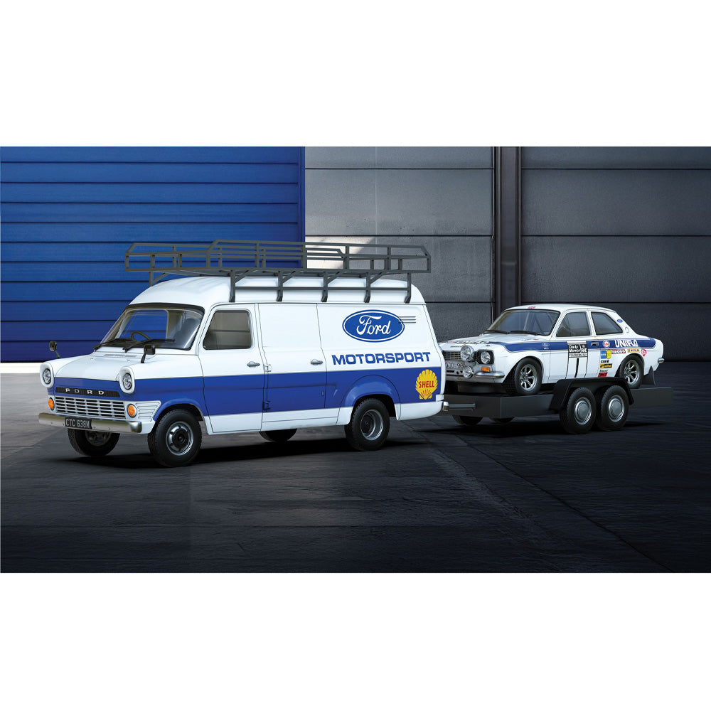 SCALEXTRIC 1/32 FORD TRANSIT MK1 AND MK1 ESCORT - FORD MOTORSPORT SLOT CAR