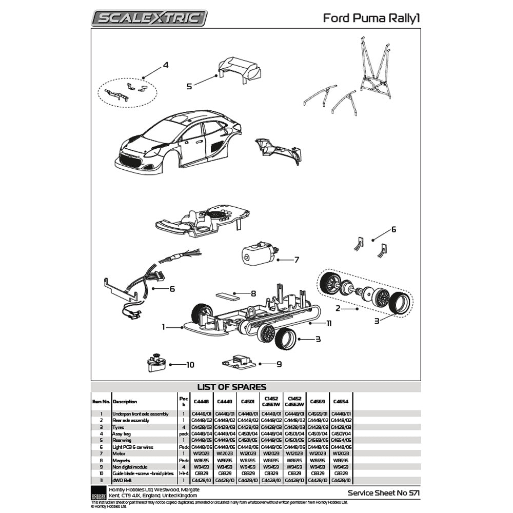 SCALEXTRIC 1/32 FORD PUMA RALLY1 MONTE CARLO 2025 SLOT CAR