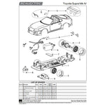 SCALEXTRIC 1/32 TOYOTA SUPRA - BRITISH GT SLOT CAR