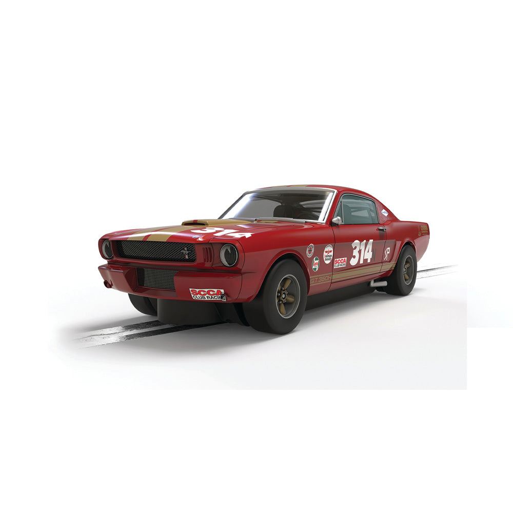 SCALEXTRIC 1/32 SHELBY GT350H - RED AND GOLD SLOT CAR
