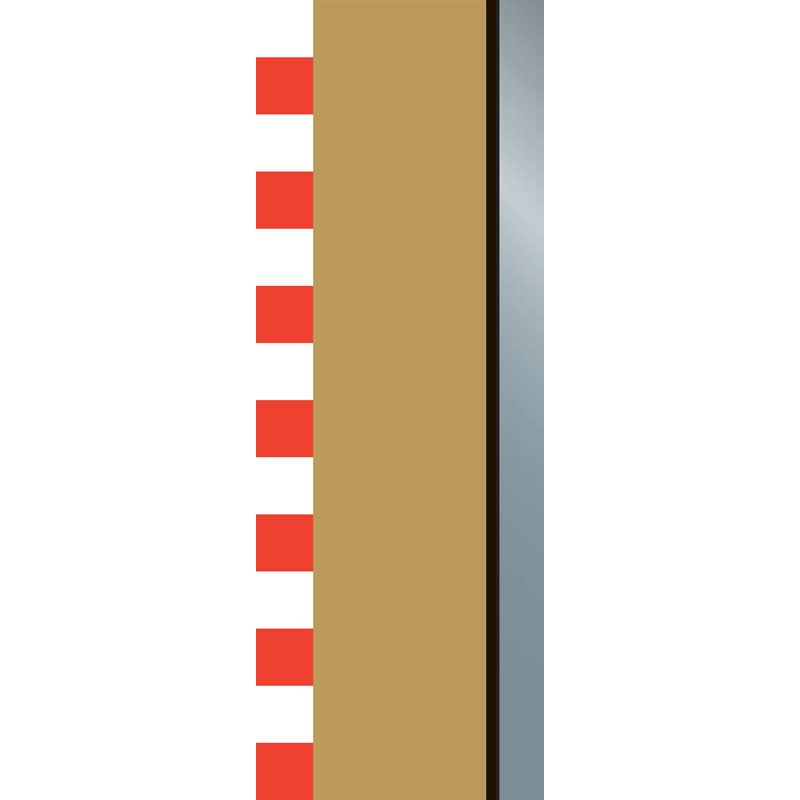 SCALEXTRIC HALF STRAIGHT BORDERS 175MM X 4