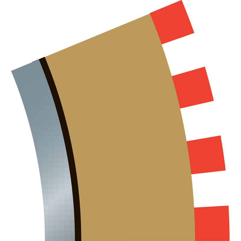 SCALEXTRIC RADIUS 2 CURVE INNER BORDERS 22.5 DEGREE X 4
