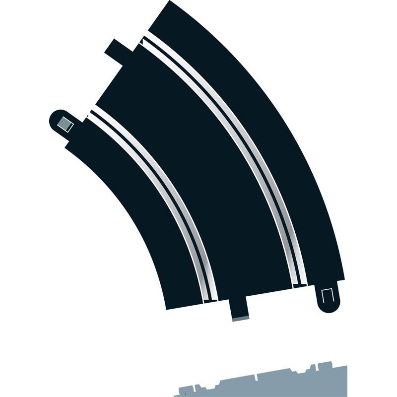 SCALEXTRIC RADIUS 2 10 DEGREE BANKED CURVE 45 DEGREES X 2
