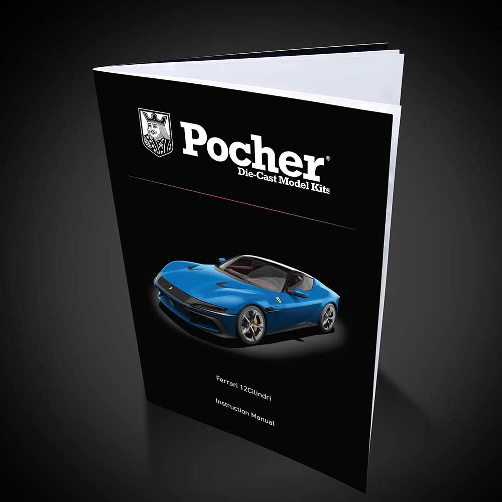POCHER 1/8 FERRARI 12CILINDRI - BLU CORSA