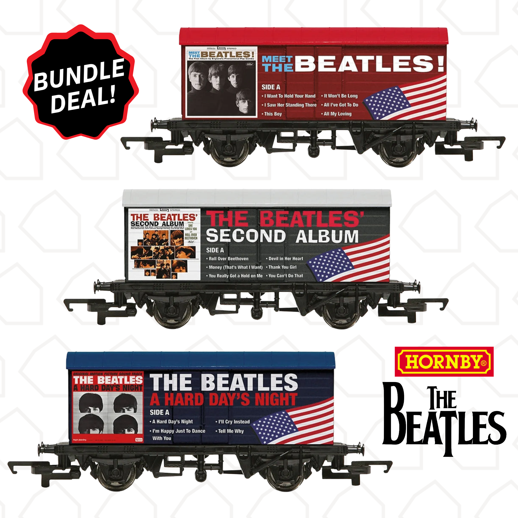 Hornby Beatles Albums Wagons Bundle