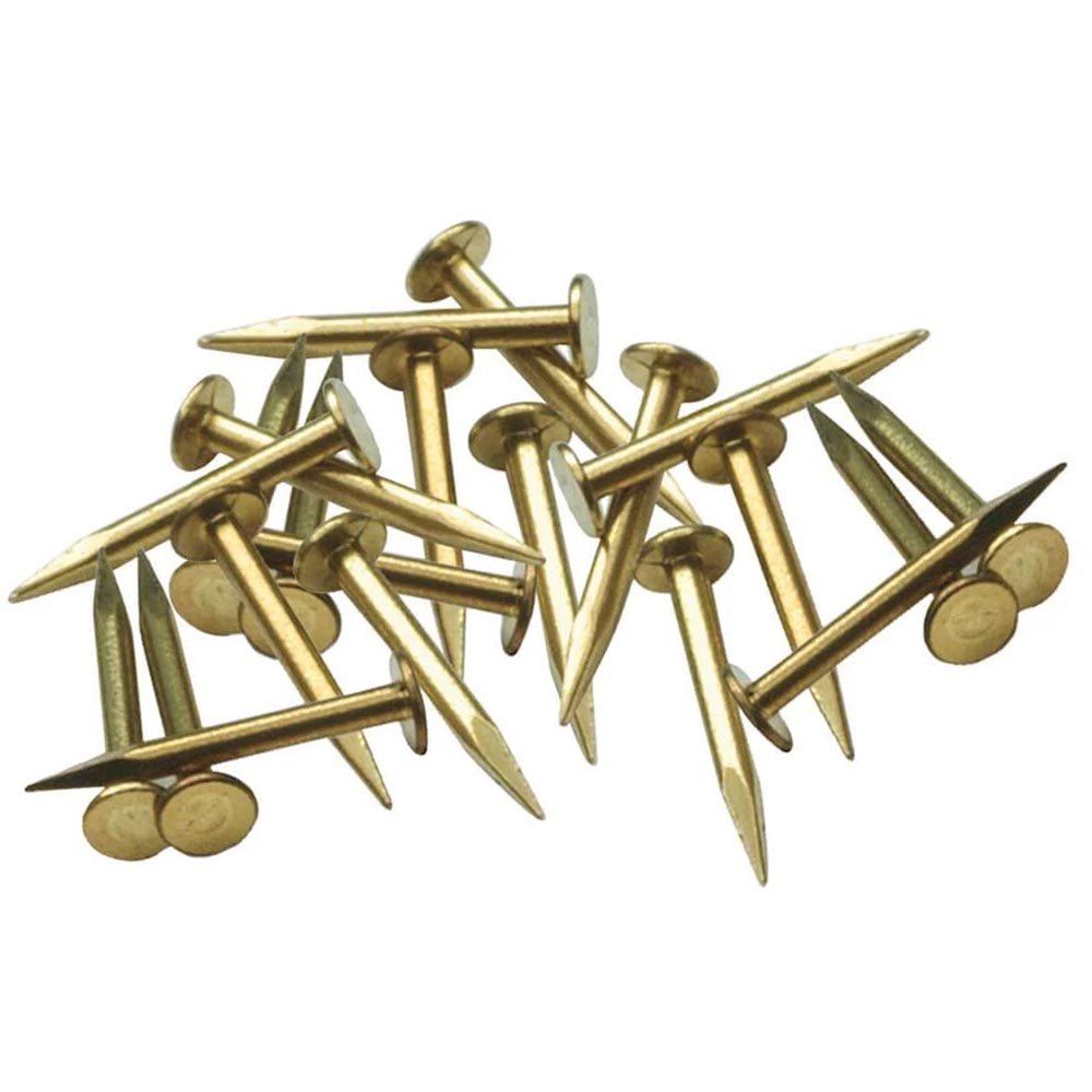 PECO RAIL NAILS BRASS (500)