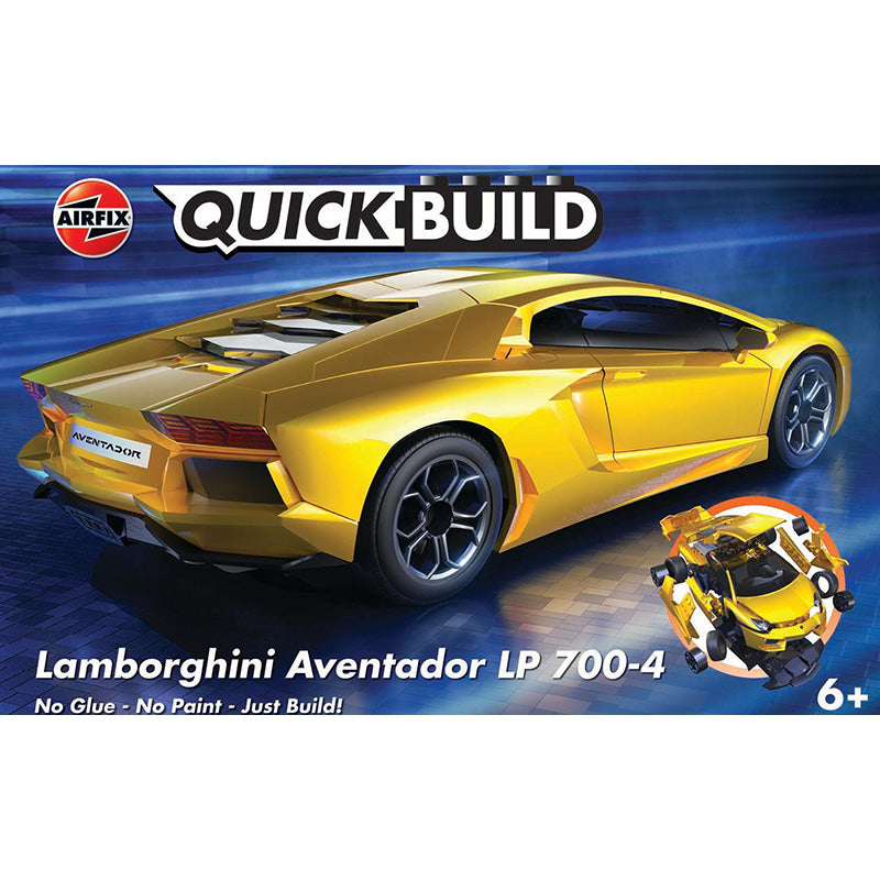 AIRFIX QUICKBUILD LAMBORGHINI AVENTADOR - YELLOW