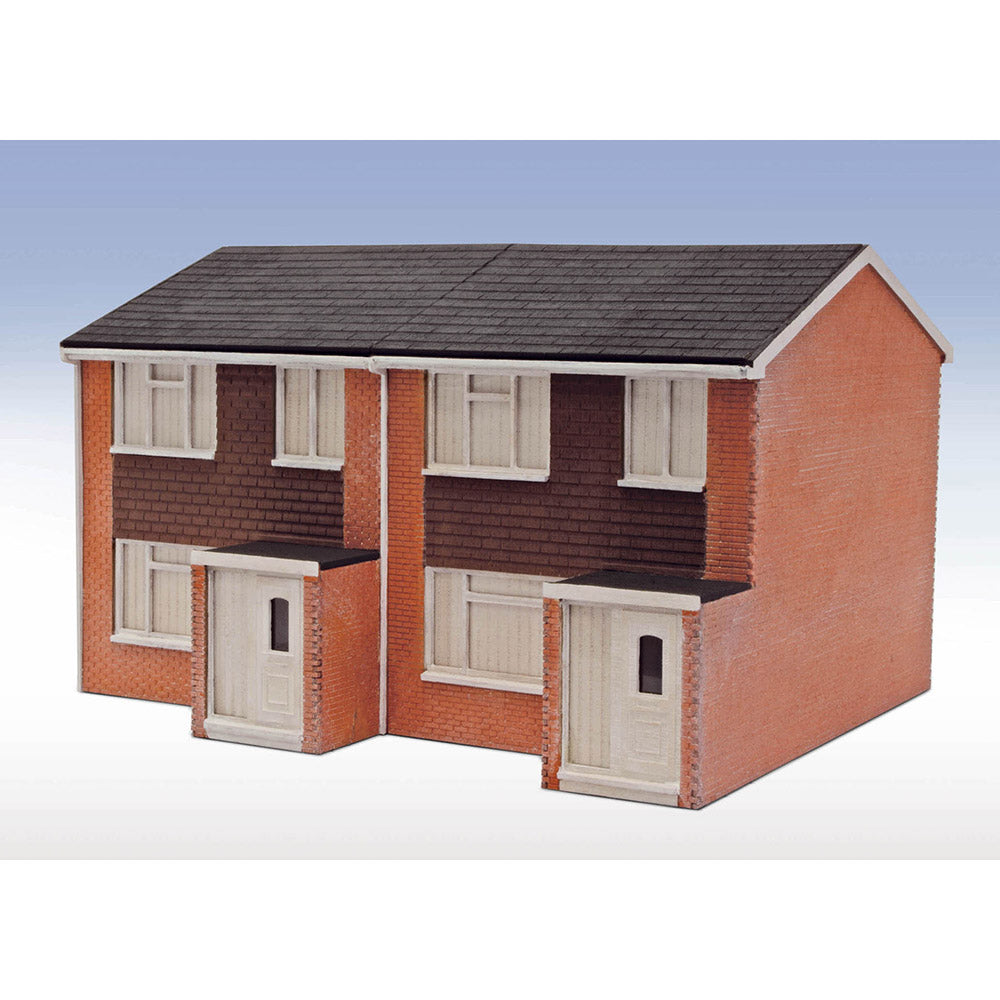 PECO LINESIDE OO-HO 1960'S SEMI-DET HOUSE COMPLETE - LASER CUT KIT