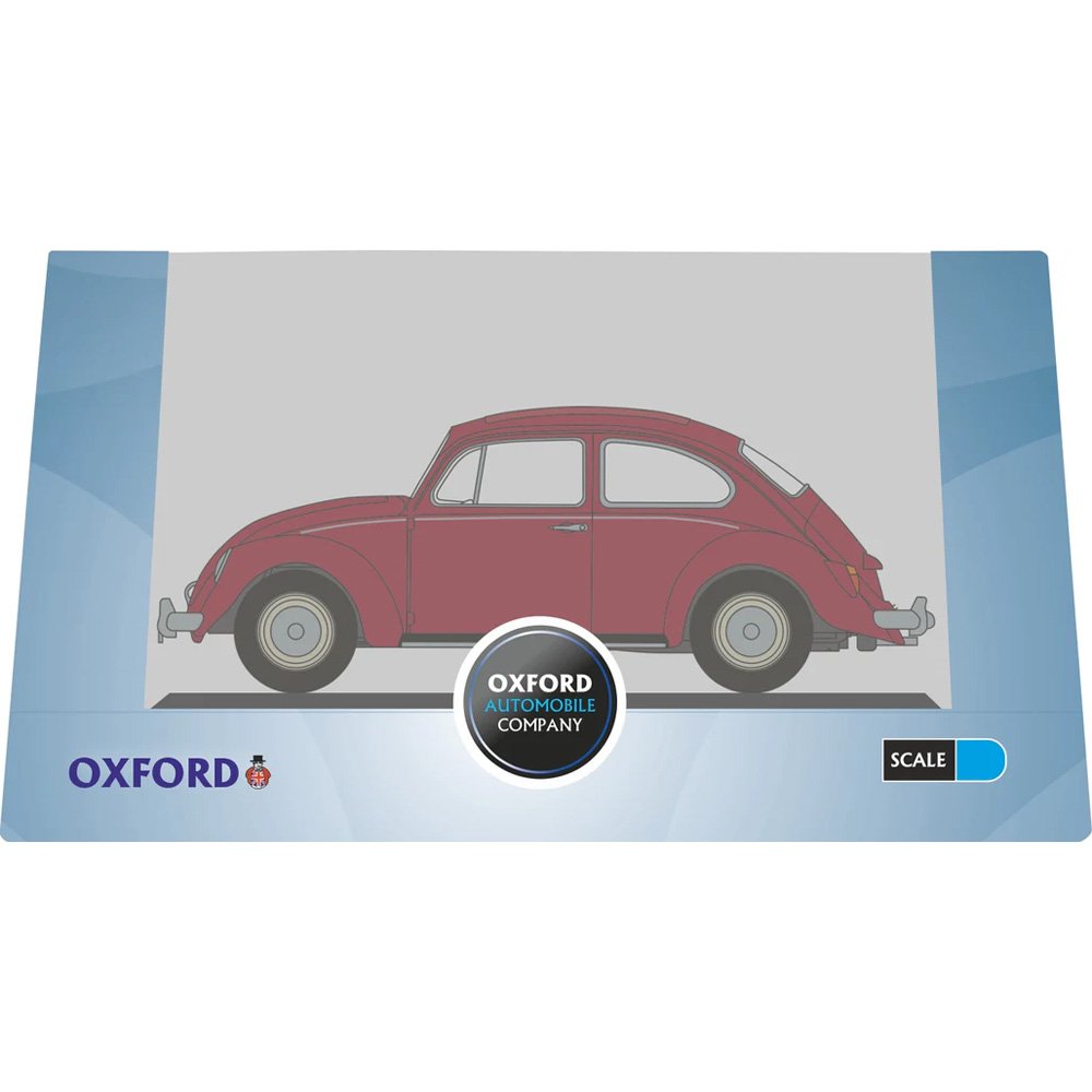 OXFORD 1/148 VW BEETLE - RUBY RED