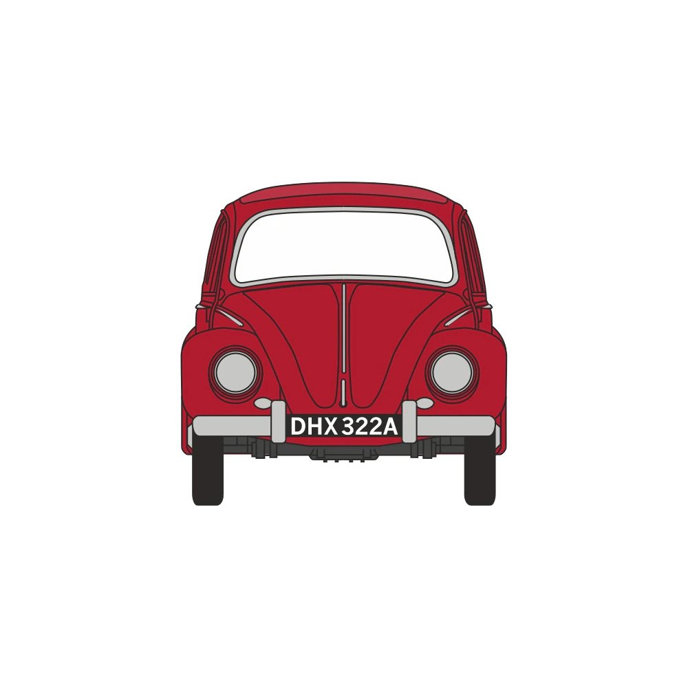 OXFORD 1/148 VW BEETLE - RUBY RED