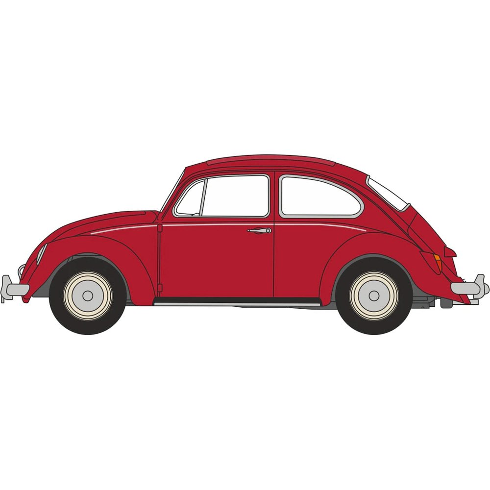 OXFORD 1/148 VW BEETLE - RUBY RED