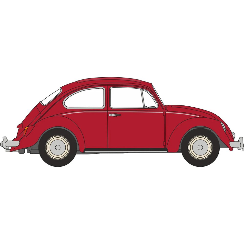 OXFORD 1/148 VW BEETLE - RUBY RED