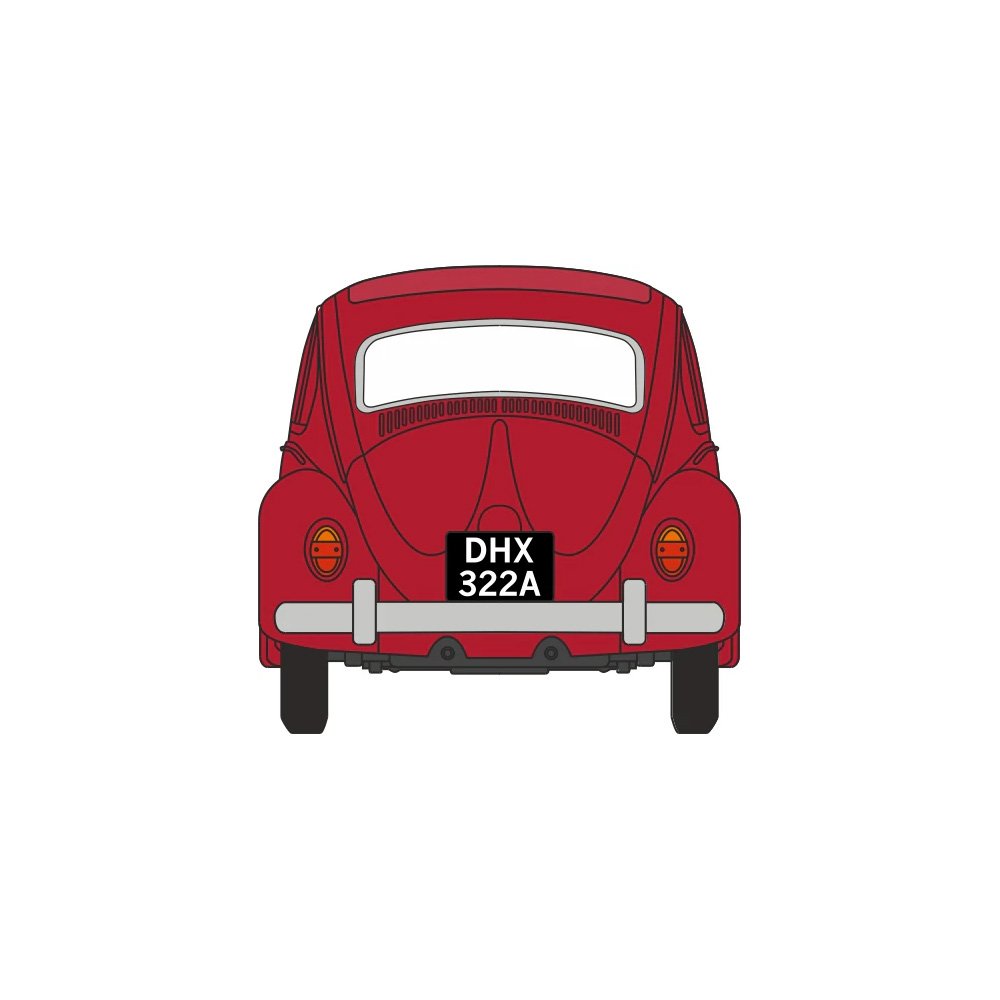 OXFORD 1/148 VW BEETLE - RUBY RED
