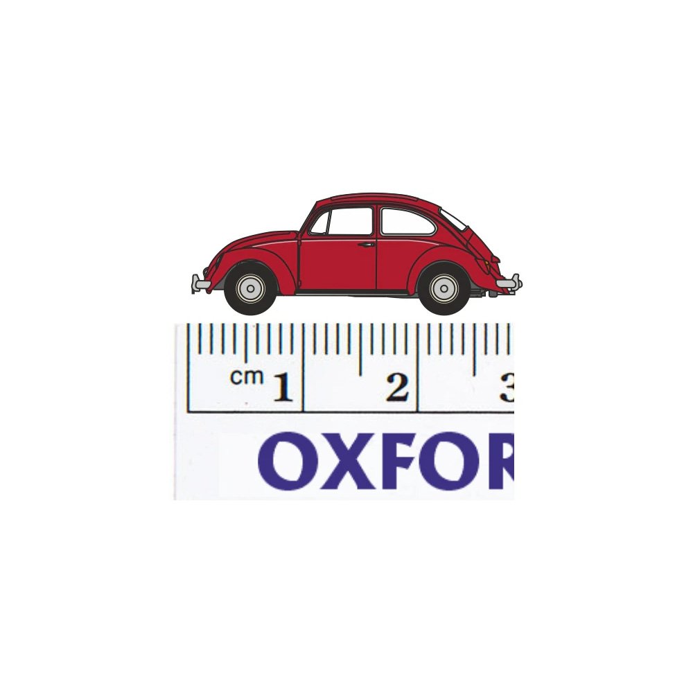 OXFORD 1/148 VW BEETLE - RUBY RED
