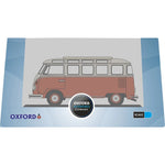 OXFORD 1/148 VW T1 SAMBA BUS - SEALING WAX RED/BEIGE GREY