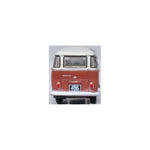 OXFORD 1/148 VW T1 SAMBA BUS - SEALING WAX RED/BEIGE GREY