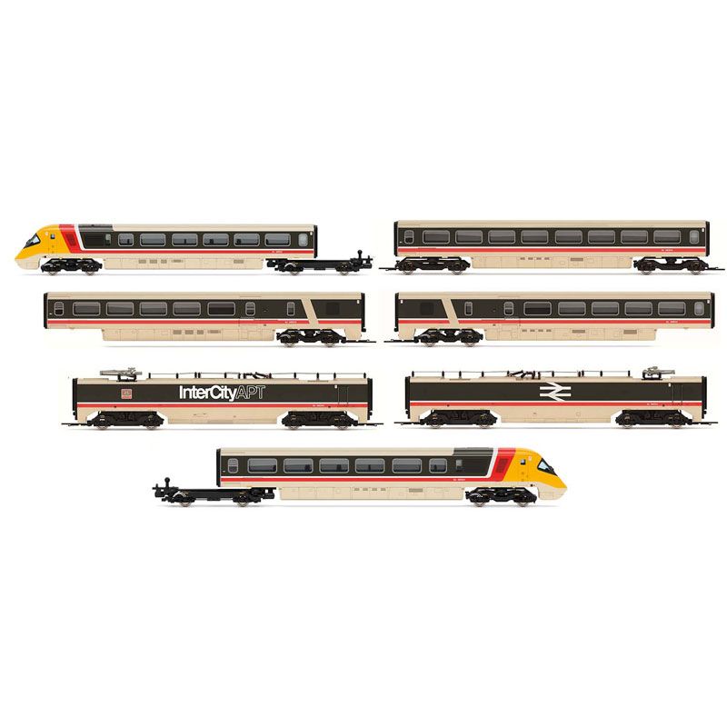 HORNBY BR CLASS 370 ADVANCED PASSENGER TRAIN SETS 370001 AND 370002 7 CAR TRAIN PACK - ERA 7