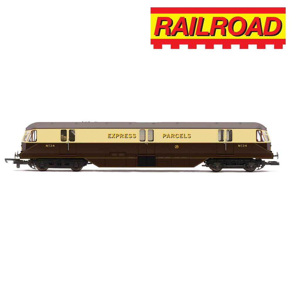HORNBY RAILROAD PLUS GWR, BO-BO, NO. 34 PARCELS CAR - ERA 3