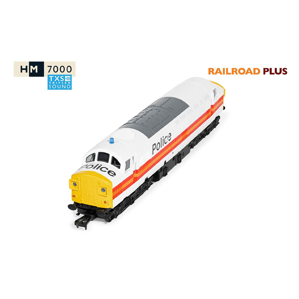 HORNBY RAILROAD - BR - CLASS 37 - 37093 POLICE LIVERY (DCC SOUND FITTED)
